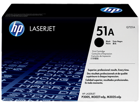 HP 51A Black Original LaserJet Toner Cartridge (Q7551A) 618EL